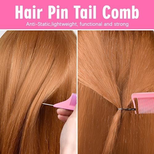 IKOCO Hair Tie Set, 1505 Count Colorful Elastic Hair Rubber Bands with Topsy Tail Hair Tools, Rat Tail Comb and Hair Clips for Women Hair Styling - Image 6
