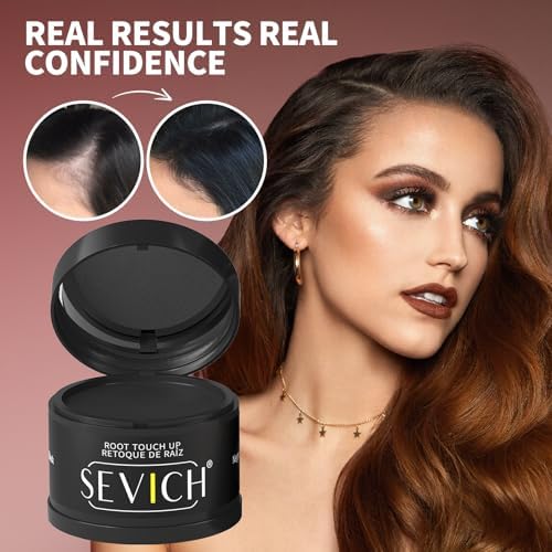 Sevich Hairline Powder, Gray Root Touch Up, Sweatproof, Light Blonde - Image 3