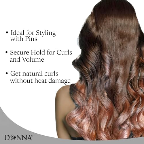 DONNA Rollers 1.75” – 12-Pack Plastic Hair Rollers for Heatless Styling, Large Snap-On Curlers for Smooth Curls & Volume, Reusable Clip-Style Rollers for Women, Durable Salon Hair Rollers, Purple - Image 5