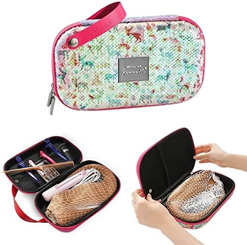 RemeeHi Lace Wig Travel Bag Storage Case, Hair Tools Hairdressing Bag, Stylist Cosmetic Organizer With Accessory Pockets Small G110 - Image 3