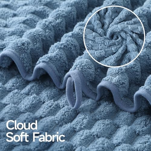 REDKISS 4 Pack Blue Bath Towels for Bathroom, Ultra Soft, 27"x55" - Image 7