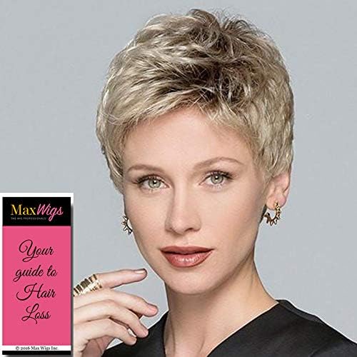 Tab Petite Cap Wig Color Sand Rootd - Ellen Wille Wigs 3" Short Layers Precision Cut Spiked Pixie Monofilament Crowne Lace Front Natural Hairline Womens Peluca Bundle MaxWigs Hairloss Booklet - Image 3