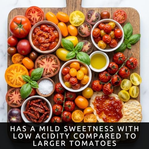 Rainbow Cherry Tomato Seeds for Planting, Colorful Mix, 100 Premium Seeds - Image 3