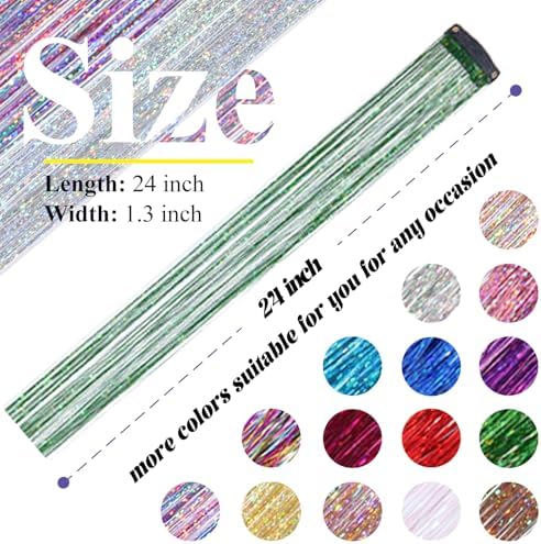 Hair Tinsel Clip in Green Fairy Hair Tinsel Kit - Image 6