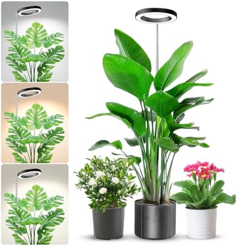 Plant Grow Lights for Indoor Plants, 6.3in Full Spectrum 1 Pack by Aokrean