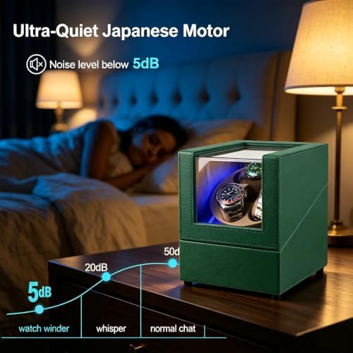 Anyasun 3 Watch Winder for Automatic Watch,Japanese Quiet Motor - Image 2