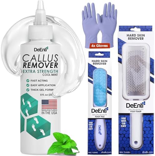 DeEnti Callus Maintenance Pack, Mint Callus Remover, Foot Rasp and File Kit by DeEnti