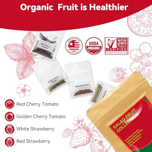 inbloom Fruit Seed Pod Kit for AeroGarden, Ahopegarden Hydroponics Growing System, 7-Pods (350 Seeds+, Include Red Cherry Tomato, Golden Cherry Tomato, White Strawberry, and Red Strawberry) - Image 2