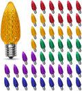 50PACK Multicolor C9 LED Christmas Lights Shatterproof Waterproof Plastic by AustinCoast