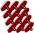 Hair & Scalp Shampoo Massage Brushes -Stimulating & Exfoliating Scalp Massager (Red, Dozen) by Unknown