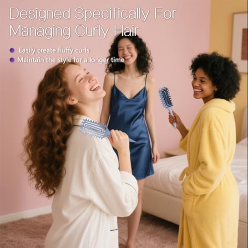 Curly Hair Brush, Curl Brush for Wet & Dry Hair - Image 5