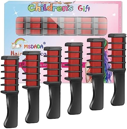 Hair Chalk Comb – Temporary Dye for Kids, Washable & Fun for Parties by ColoryourlifewithMSDADA