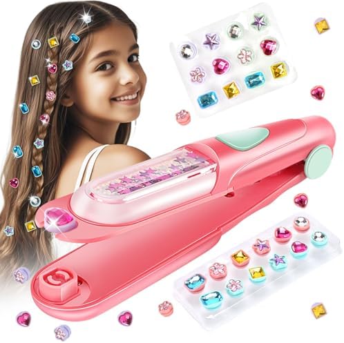 kidzkube Hair Gem Stamper Kit, Birthday Toys for Girls Ages 3-12 by Kidzkube