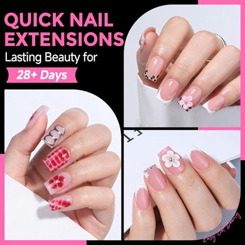 UNA GELLA Sharp Square Nail Tips Short 216pcs Pre-Etched Gel Nail Tips - Image 2