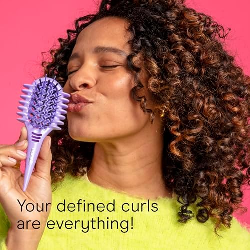 Conair Curly Hair Brush, Mini Detangler for Loose Curls, Dual-Vent Design - Image 5