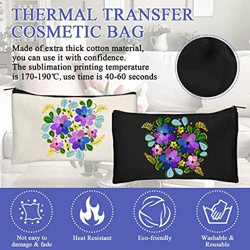 Legigo Blank Canvas Bags Zipper Pouch Makeup Bags Pencil Pouch Bulk - Image 3