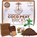 Compressed Coco Coir Bricks – 100% Organic, 650g x 6 Bricks – Expands to 8L Each, Eco-Friendly, Biodegradable, No Chemicals – Ideal for Vegetables, Fruits, Flowers, Seedlings by Unknown
