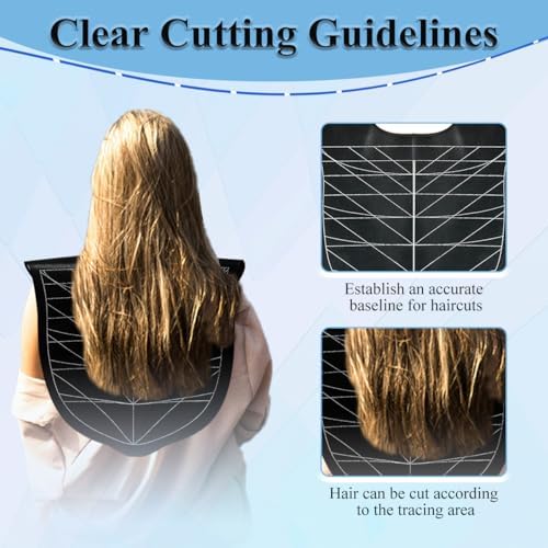 Silicone Hair Cutting Guide Shawl,Shoulder Silicone Mat for Hair Tools,Waterproof Silicone Hair Cut Cape for Professional Hair Stylists and Beginners,Large Haircutting Pads for Home and Salon Use - Image 5