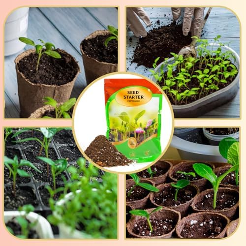 Seed Starting Soil Mix 10qt, Seed Starter Seedling Soil Ready to Use Suitable for Vegetable, Flower, Houseplant and Bonsai - Image 4