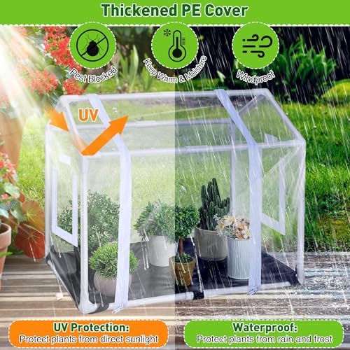 Mini Greenhouse with Potting Mat for Indoor Plant, Portable Greenhouse - Image 6
