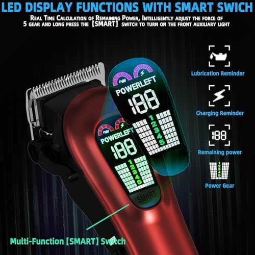 TCMKY Hair Clippers for Men Barber Clippers Rechargeable Hair Trimmer Kit - Image 5