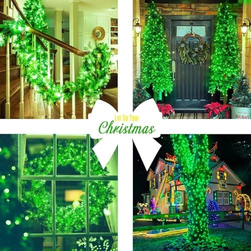 JMEXSUSS 132ft 400 LED Green Halloween Lights Indoor Outdoor Plug in 8Modes - Image 4