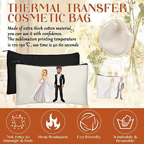 Legigo Blank Canvas Bags Zipper Pouch Makeup Bags Pencil Pouch Bulk - Image 3