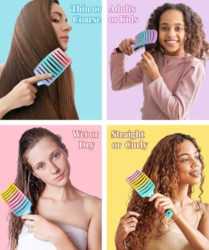 Detangling Brush for Women & Kids, Wet & Dry Hair, All Hair Types - Image 6