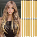 Blonde Hair Extensions Clip in Colored Hairpiece 14PCS Beige Blonde by LADYAMZ