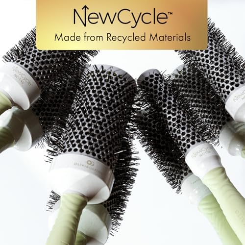 Olivia Garden NewCycle Round Thermal Hair Brush (not Electrical) with Ceramic Barrel, Ionic Technology and Made from 100% Recycled Material (Except bristles) - Image 6
