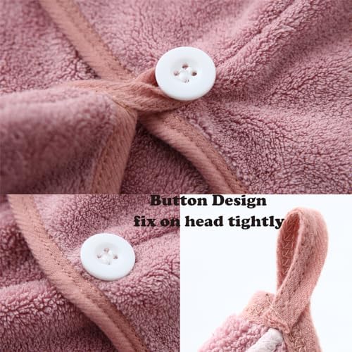 M-bestl 2 Pack Microfiber Hair Towel Wrap to Dry Hair Quickly - Image 5
