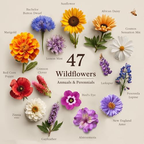 Seedboy Non-GMO Wildflower Seeds for Pollinators Bees Butterflies (2oz) - Image 2