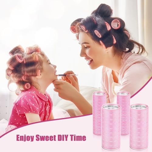 4 Pcs Aluminum Thermal Hair Rollers for Women, 4.7 x 2 Inch, 4.1 x 1.2 Inch - Image 4