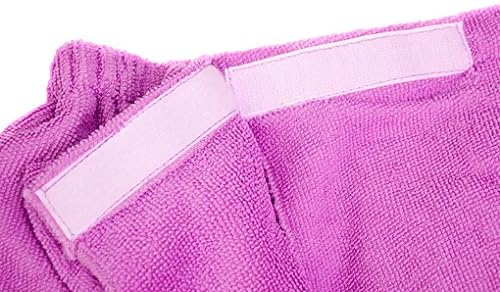 FakeFace Womens Bath Towel Dress Wrap Shower Spa Robe Hair Turban Cap Set - Image 4