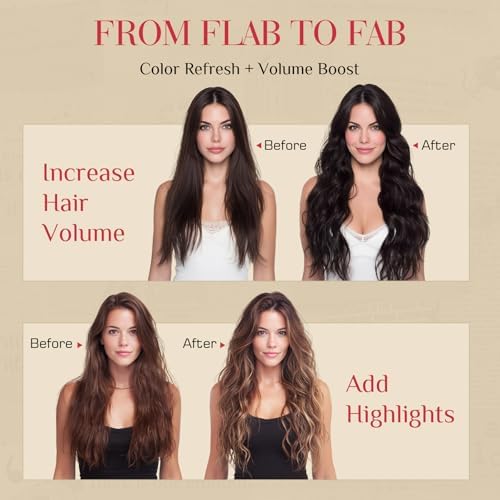 Rich Choices Real Human Hair Clip In Extensions-6 Pcs Single Clip Design-100% Remy Hairs Invisible Clip in Extensions for Thin Hair-Seamless Hairpieces for Women/Men-16 Inches #6 Light Brown - Image 5