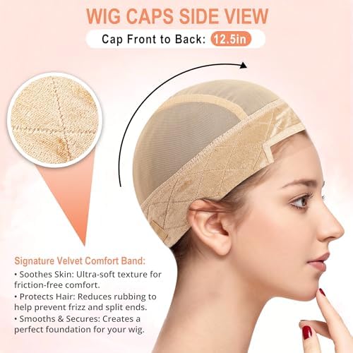Wig Caps for Women, Nude - Image 2