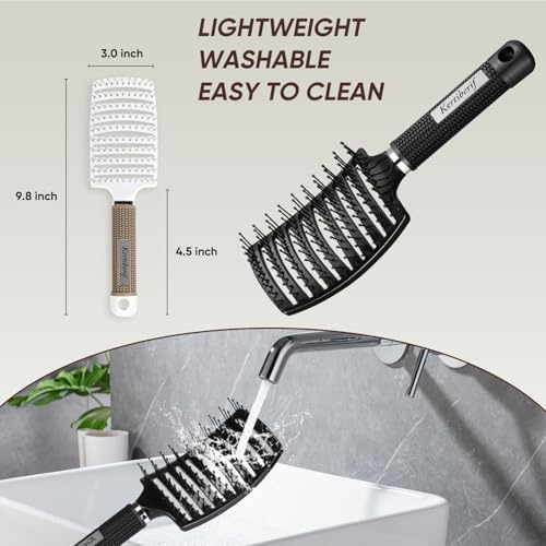 Hair Brush for Wet & Dry Hair, Detangler Brush for Women & Men - Image 6