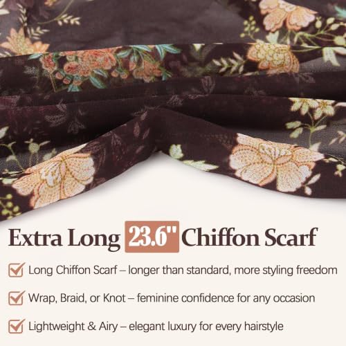 Ababalaya Satin Lined Head Wrap Chemo Headwear for Women - Image 5