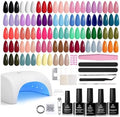 Beetles Gel Nail Polish Kit with U V Light - 32 Color 55 Pcs Gel Polish Set by beetlesGelPolish