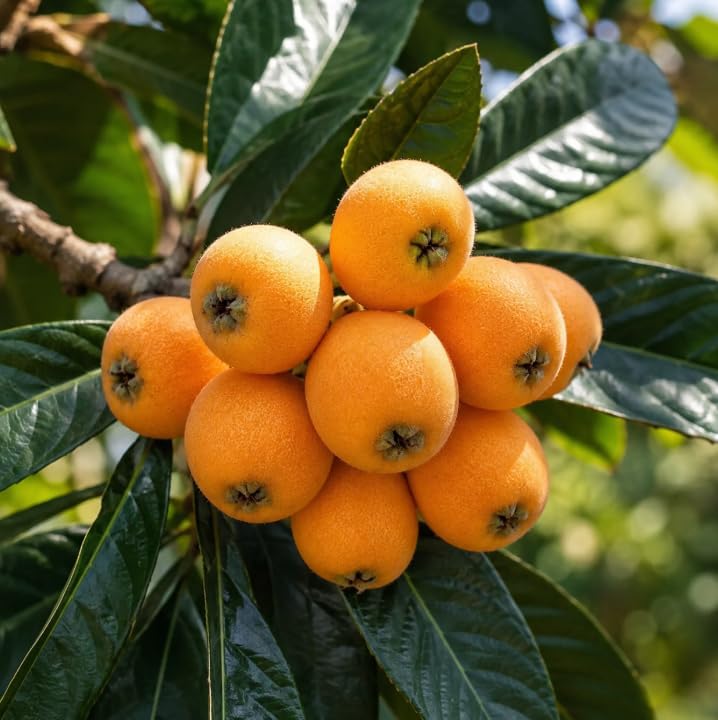 Yellow Loquat Plant Live for Planting, Golden Loquat Fruit Tree for Outdoor and Home Garden, 4-6 Inch Tall in 4 Inch Pot - Image 2
