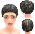 Braided Wig Cap For Crochet Hair Braids Breathable Cornrow Cap for Easier Sew in Weave Hair Glueless Black Cornrow Crochet Wig Cap For Making Wig Large Size(braided caps,1pc) by Royota