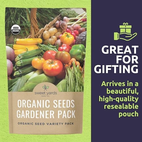 Organic Seeds Gardener Variety Pack - 30 Individual Packs - 2026 Season - Arugula, Basil, Winter Squash, Nantes Carrots and More! for Indoor & Outdoor Planting (Non-GMO, Certified Organic) - Image 6