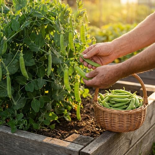 75 Sugar Daddy Snap Pea Seeds for Planting - Stringless, No-Trellis Bushy Vines, Heirloom, Non-GMO, USA Grown by RDR Seeds - Image 6