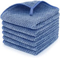 MaopaoBeauty 6 Pack Washcloth Set Towels - Quick Drying & Absorbent Microfiber Gym Towels 13x13 inches - Lightweight & Thin Yoga Towels - Multi-Purpose Camping Towels for SPA, Hotel & Bathroom, Blue by BESTCHOICEFORYOU%EF%BC%81