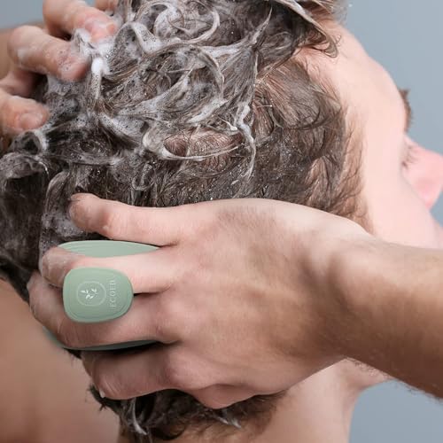 Ecoed 2 PC Scalp Massager Shampoo Brush, Scalp Scrubber & Exfoliator(Green) - Image 7