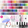 Beetles Gel Nail Kit with U V Light - 75PCS 45 Colors Gel Nail Polish Set by beetlesGelPolish