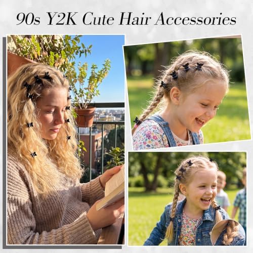 SUMAJU 80Pcs 0.6In Mini Butterfly Hair Claw Clips for Women Girls Barrettes - Image 3