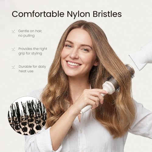 AIMIKE NaturaVol Round Brush for Blow Out, 1.7" Medium Brush for Fine Hair - Image 5