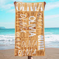 JML Personalized Beach Towel with Name, Custom Beach Towel with Name, Customized Microfiber Pool Towel, Quick Dry & Absorbent Swim Towel for Adult,Anniversary, Birthday, Summer Holiday,Vacation by JML