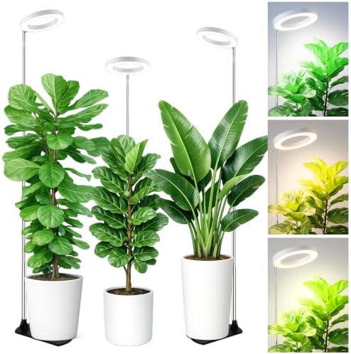Grow Lights for Indoor Plants, 6.3" Full Spectrum Plant Light with Base by LBW
